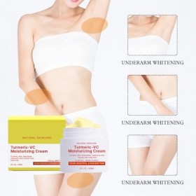 Crème Visage Curcuma, Crème éclaircissante au Curcuma, Crème Correctrice de Taches Brunes,Éliminateur de taches brunes,unifor