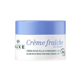 Nuxe Crème Fraîche de Beauté Crème Riche Éclat Hydratante 48H Bio 50 ml