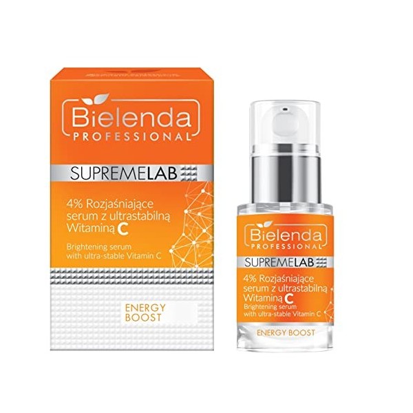 Bielenda Professional Supremelab Energy Boost Sérum Éclaircissant À La Vitamine C Ultra Stable 15 ml