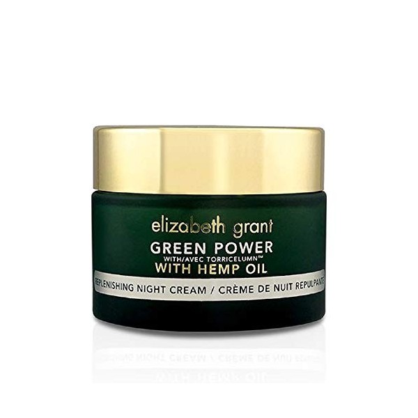 Elizabeth Grant Green Power Crème de nuit réparatrice à lhuile de chanvre 50 ml