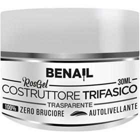 Gel Unghie Ricostruzione Professionale, Gel Costruttore per Unghie, Trifasico e Autolivellante Durata Fino a 4 Settimane Tra