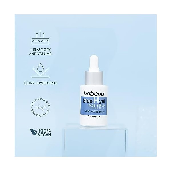 Babaria Blue Hyal Face Serum For Unisex 1 oz Serum