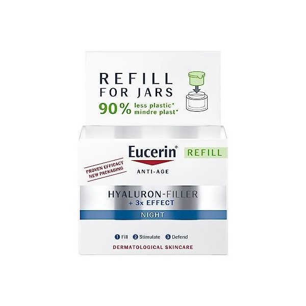 Eucerin Hyaluron Filler Recharge de crème de nuit anti-âge 50 ml