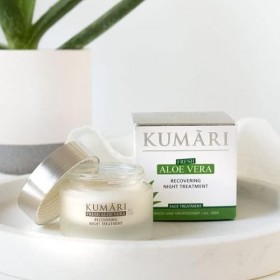 KUMÜRI Naturkosmetik – Recovering Night Treatment Crème de nuit à laloe vera, hyaluron & beurre de karité pour régénérer et 