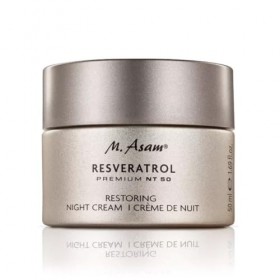 M. Asam RESVERATROL PREMIUM NT50 Crème de nuit régénérante 50 ml - Effet instantané en une nuit, peau reposée, lissée et ra