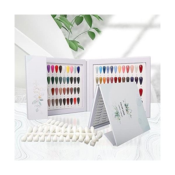 BNG Livre DéChantillons De 144 Couleurs Pour Les Ongles, Tableau De PréSentation Des Couleurs De Vernis à Ongles En Gel, Liv