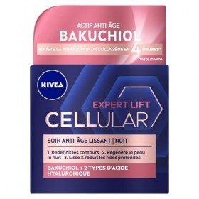 Visage Cellular Nuit Élasticity - Soin anti-âge pour une peau plus ferme et éclatante - 50mL - Lot De 2