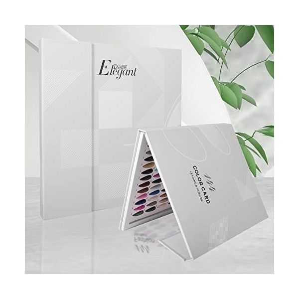 BNG Livre DéChantillons De 144 Couleurs Pour Les Ongles, Tableau De PréSentation Des Couleurs De Vernis à Ongles En Gel, Liv