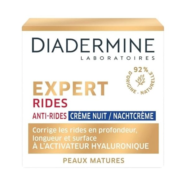 Expert Rides 3D Soin Nuit 50Ml - Soin Visage Anti-âge Intensif - Effets Rajeunissants Garantis - Lot De 2