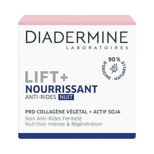 Crème Lift + Nourrissante Nuit 50Ml - Soin Visage Anti-âge - Hydratation Intense - Régénération Maximale - Effet Jeunesse Res