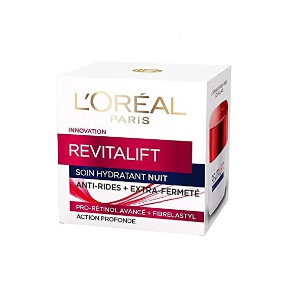 DERMO EXPERTISE - Dermo Revitalift - Soin Nuit Anti-Rides 50Ml - Extra Fermeté - Hygiène Et Beauté - Lot De 3