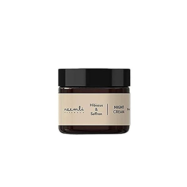 Neemli Naturals Hibiscus & Saffron Night Cream, Repairs & Regenerates, Hydrates, Vitamin-Rich Velvety Night Cream, Reduces Fi