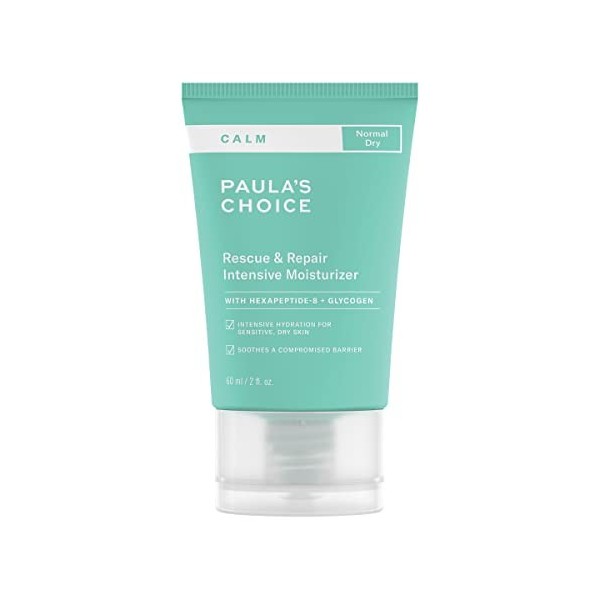 Paulas Choice CALM Crème de Nuit Réparatrice Apaisante Riche - Calme les Rougeurs & Protéger la Barrière de la Peau - Peaux 