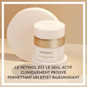 NOOANCE - Soin Concentré Anti-âge nuit 0,6% Rétinol - Le Seul Actif ayant un Effet Rajeunissant Cliniquement Prouvé - Hauteme