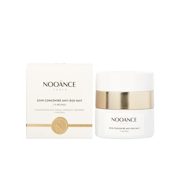 NOOANCE - Soin Concentré Anti-âge nuit 1% Rétinol - Le Seul Actif ayant un Effet Rajeunissant Cliniquement Prouvé - Hautement