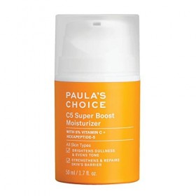 Paulas Choice Crème de Nuit C5 SUPER BOOST - Anti-Âge Hydratant Visage avec 5% Vitamine C - Estompe les Taches Brunes & Illu