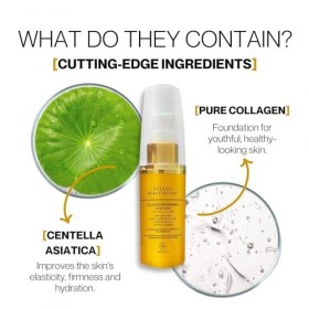 BEAUTYBOOST - Sérum de nuit hydro-régénérant cellulaire anti-âge avec cellules souches de Centella Asiatica et collagène, hui