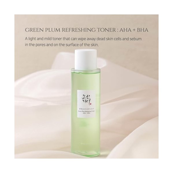 Beauty of Joseon Tonique Rafraîchissant Prune Verte : AHA + BHA [Renouvelé] 150 ml 5,27 fl.oz