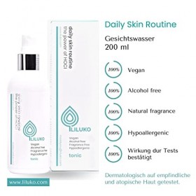 Liluko Daily Skin Routine - tonique facial pour femme - tonique visage - cosmétique naturelle - sans alcool - soin visage sim