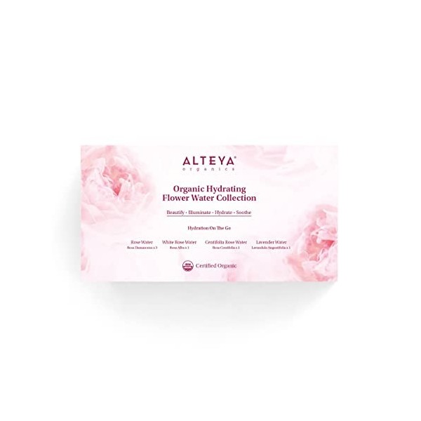 Alteya The Rose Grower Alteya Organics Lot de 6 vaporisateurs deau hydratants 60 ml