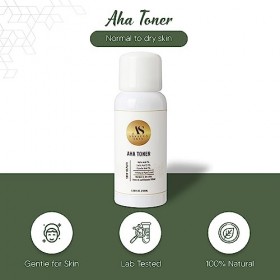 Ansavvy skin AHA Toner réparateur pour la peau – Lot de 1 à 100 ml – Toner végétalien pour le visage qui aide à rafraîchir vo