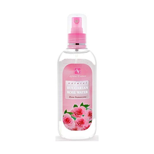 Brume deau de rose de Damas 100% naturelle 200ml, Spray tonique hydratant visage corps et cheveux à leau de rose, Brume dh