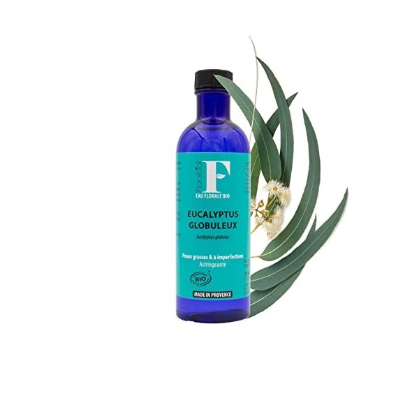 Florabiol - Eau Florale dEucalyptus Globulus Bio 200 ml - Lotion Astringeante - Purifiant Rafraichissant Stimulant - Certifi