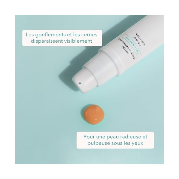 colibri skincare Refining Eye Cream 20ml - Crème pour les yeux contre les rides et les cernes, aide à réduire les gonflements