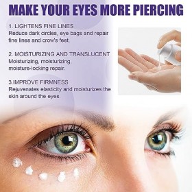 Crème contour des yeux anti-âge pour les cernes, les poches, les ridules et les rides, crème anti-âge sous les yeux