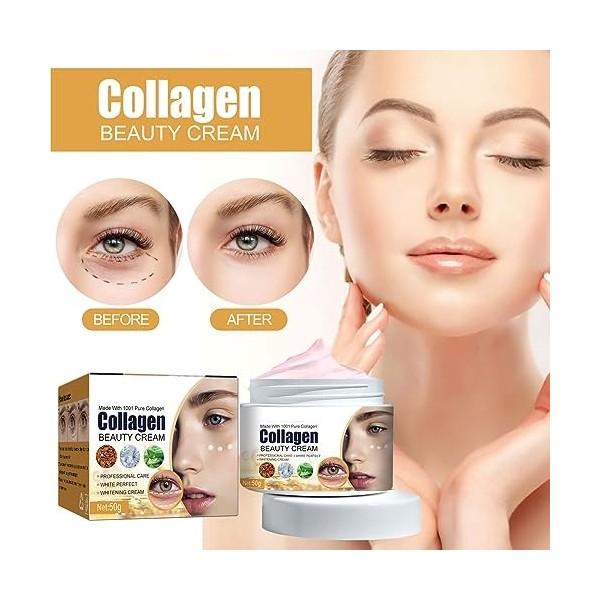 Crème Anti-âge Collagène pour Yeux,Crème Raffermissante pour les Yeux,Crème Anti-rides Raffermissante pour Yeux,Crème Anti-âg