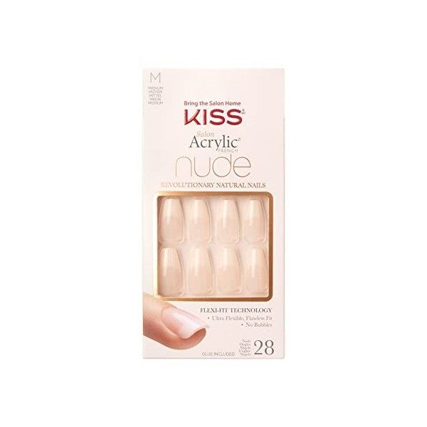 KISS Salon Acrylique Nude French Nails Leilani