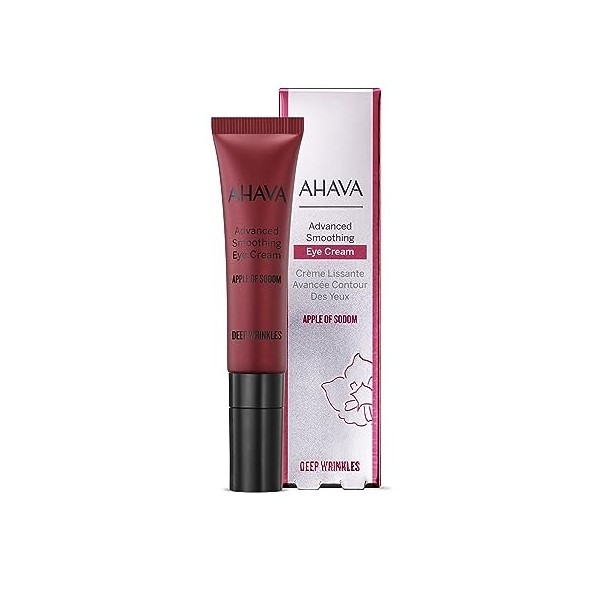 AHAVA Apple of Sodom Advanced Smoothing Eye Cream - Crème Contour des Yeux pour Redessiner et Hydrater la Peau Délicate 15 m