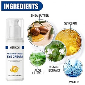 Contour Des Yeux Pommade Au Jasmin 3 Pcs Crème Contour Des Yeux Au Collagène Contour Des Yeux Protéinée Et Aloe Au Collagène 