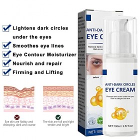 Crème Contour des Yeux Cernes et Poches, Crème pour les Yeux, Creme Anti Rides Yeux, Crème Yeux Réparatrice pour Anti-Poches 