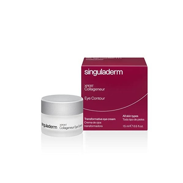 Singuladerm - Crème Contour des Yeux Effet Lifting - 15 ml - Active la Production de Collagène et dAcide Hyaluronique - Soin