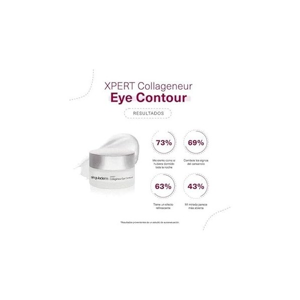 Singuladerm - Crème Contour des Yeux Effet Lifting - 15 ml - Active la Production de Collagène et dAcide Hyaluronique - Soin