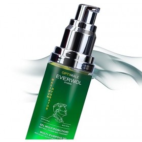 EVERWOL - OPTIMALE - GEL HYDRATANT MULTIFONCTIONS HOMME, POUR LE VISAGE ET YEUX - RAFFERMIT IMMEDIATEMENT - COLLAGEN, VITAMIN