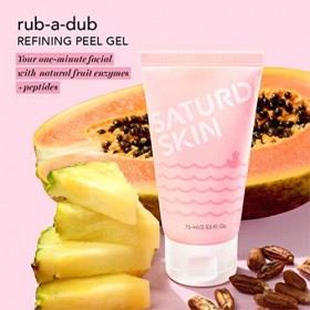 Saturday Skin Rub-A-Dub Gel exfoliant affinant Gels nettoyants pour le visage Lavages nettoyants pour le visage Enzymes de fr