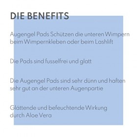 Augenmanufaktur Coussinets pour les yeux - Coussinets pour extensions de cils - Gel Pad sous les yeux pour outils dans le sal