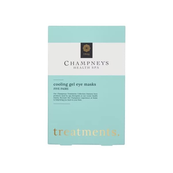 Champneys Professional Collection Lot de 5 paires de masques en gel rafraîchissant pour les yeux