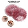 Pack de gel de compresse pour les yeux, compresse de gel pour les yeux chaud froid pour anti-fatigue pour les yeux pour les f