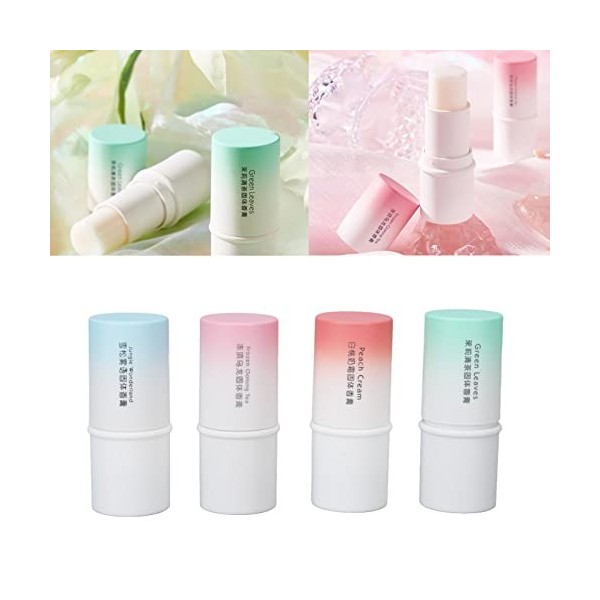 4pcs Solide Bâton Parfum, Femmes Parfum Floral Rafraîchissant Parfum Solide Cadeau Danniversaire pour les Rencontres Parfums