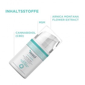 ILESOL Pharmaceuticals Skin Greens Crème après-rasage 2 en 1 avec CBD 50 ml