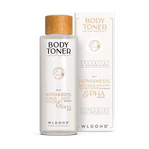 WLDOHO® Tonique Corps PHA | Eau après-rasage anti boutons, irritations, démangeaisons et brûlures | Soin après-rasage pour fe