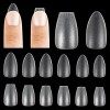 360 Pièces Capsule Americaine Ongle,Acrylique Capsules Ongles,Ongles Court Capsule,Capsules Dépoli,Couverture Complète Faux O