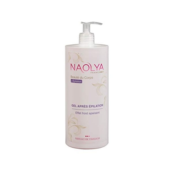 Naolya Gel Après Epilation - Rafraîchit et Calme les Sensations Désagréables Après Epilation - Sans Rinçage - Parfum Orange M