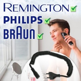 Cable Alimentation pour Rasoir Electrique pour Braun pour Philips - Garantie de 10 Ans – MONTERAL