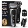 Braun Series 9 PRO+ 9575cc, Rasoir Électrique Pour Homme, 5 Éléments De Rasage, Tondeuse De Précision Intégrée, Station Smart