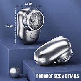 Mini rasoir électrique USB, rasoir électrique de poche pour homme, portable rechargeable par USB, étanche pour la maison, la 