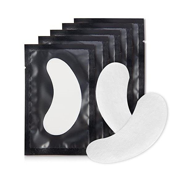 100 Paire Patchs Pour Extensions de Cils Gel Patch de Cils Gel Patch Non Pelucheux Gel Yeux Patchs Cils Pad Eye Masque Beauté